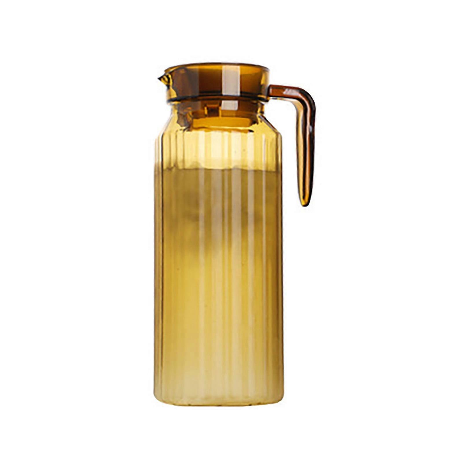 Giyblacko 1100ML Clear Acrylic Pitcher with Lid - Compatible with Tea, Lemonade, Juice, Milk - Heat-Resistant Plastic Water Pitcher