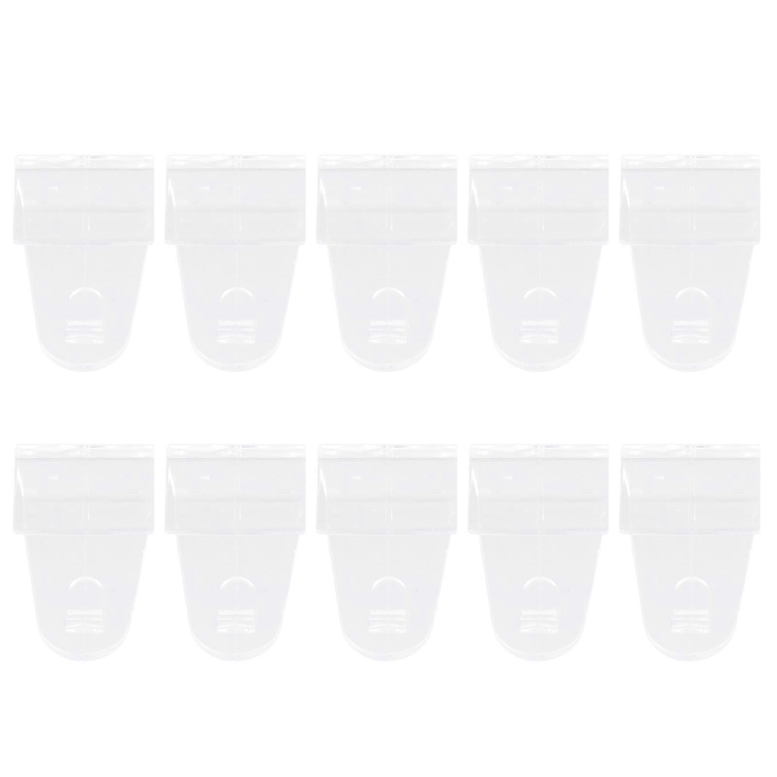 10Piece Set of Clear Adhesive Hooks for Multiple Use On Window and Interior Door Frame 17mm Thickness Hangers Hooks Multicolor