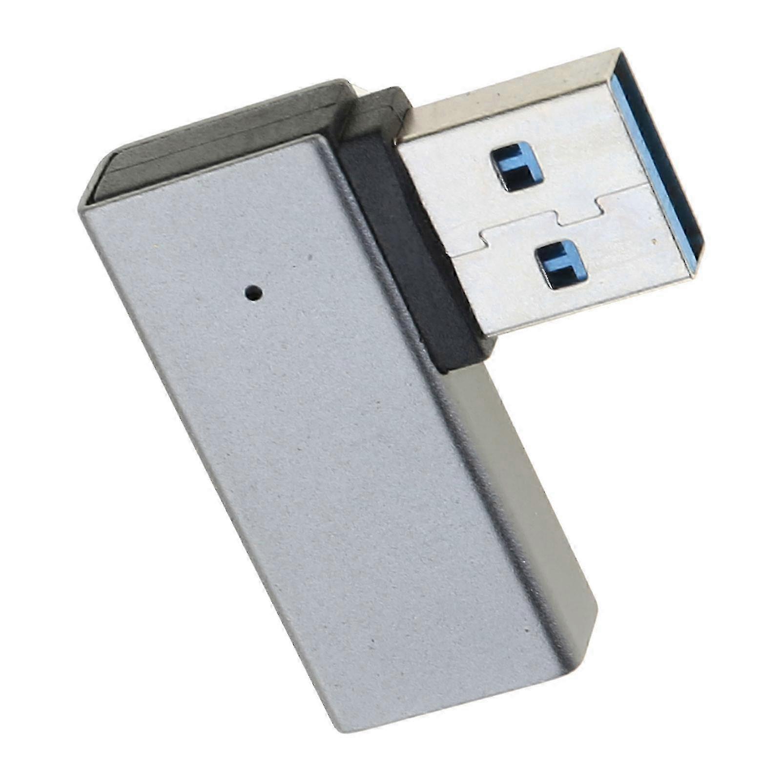 Right Angle USB 3.0 Adapter Male to Female Charging Converter for Easily Connection Card Reader and Other Electronics