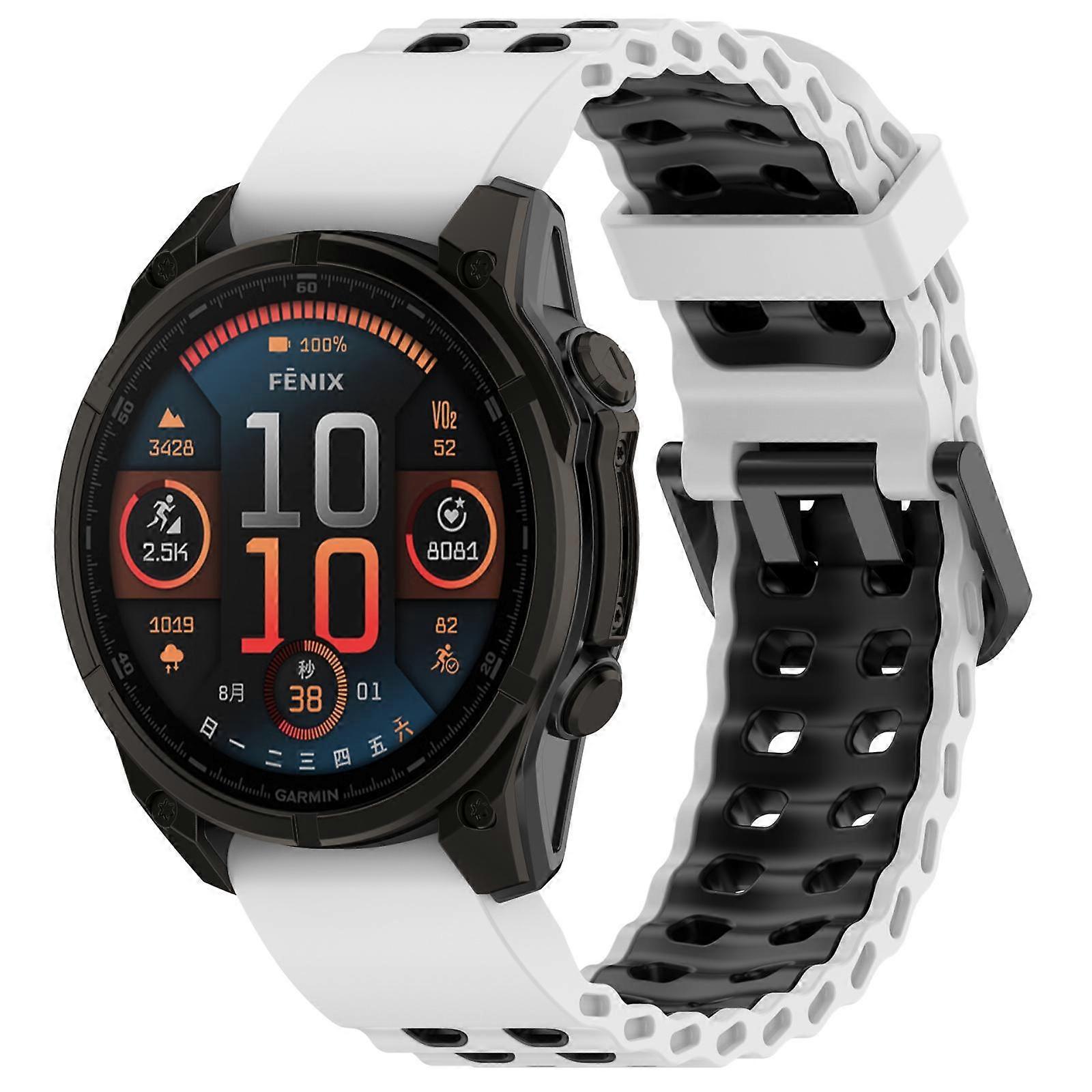 Pulseira de silicone bicolor com fivela dupla Ocean