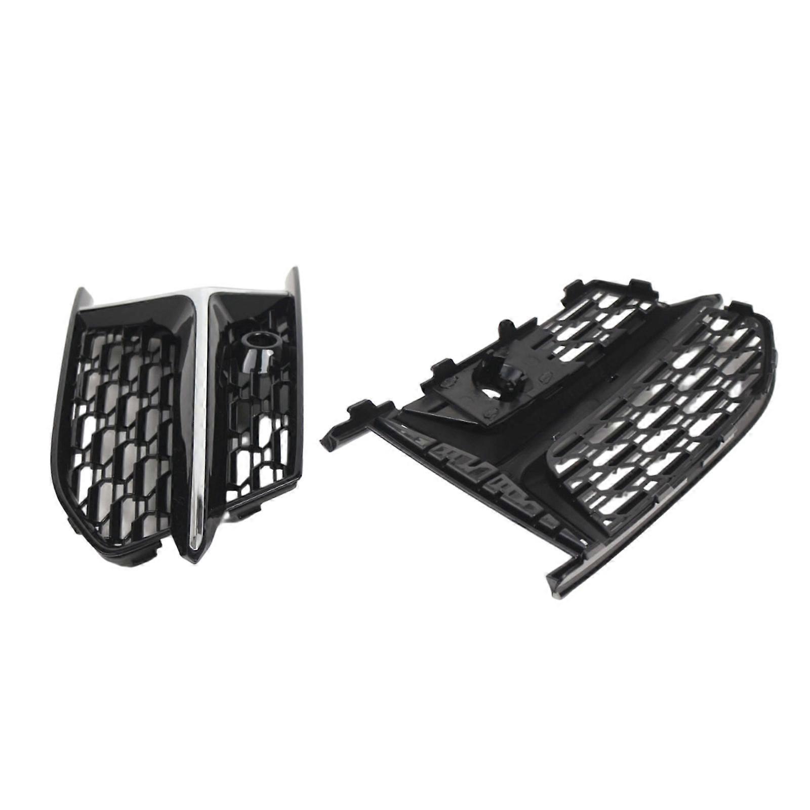 Permanent Front Guard Light Frame Alternative //C8 2019 2023 Strengthened Fashion Addition Set  black silver