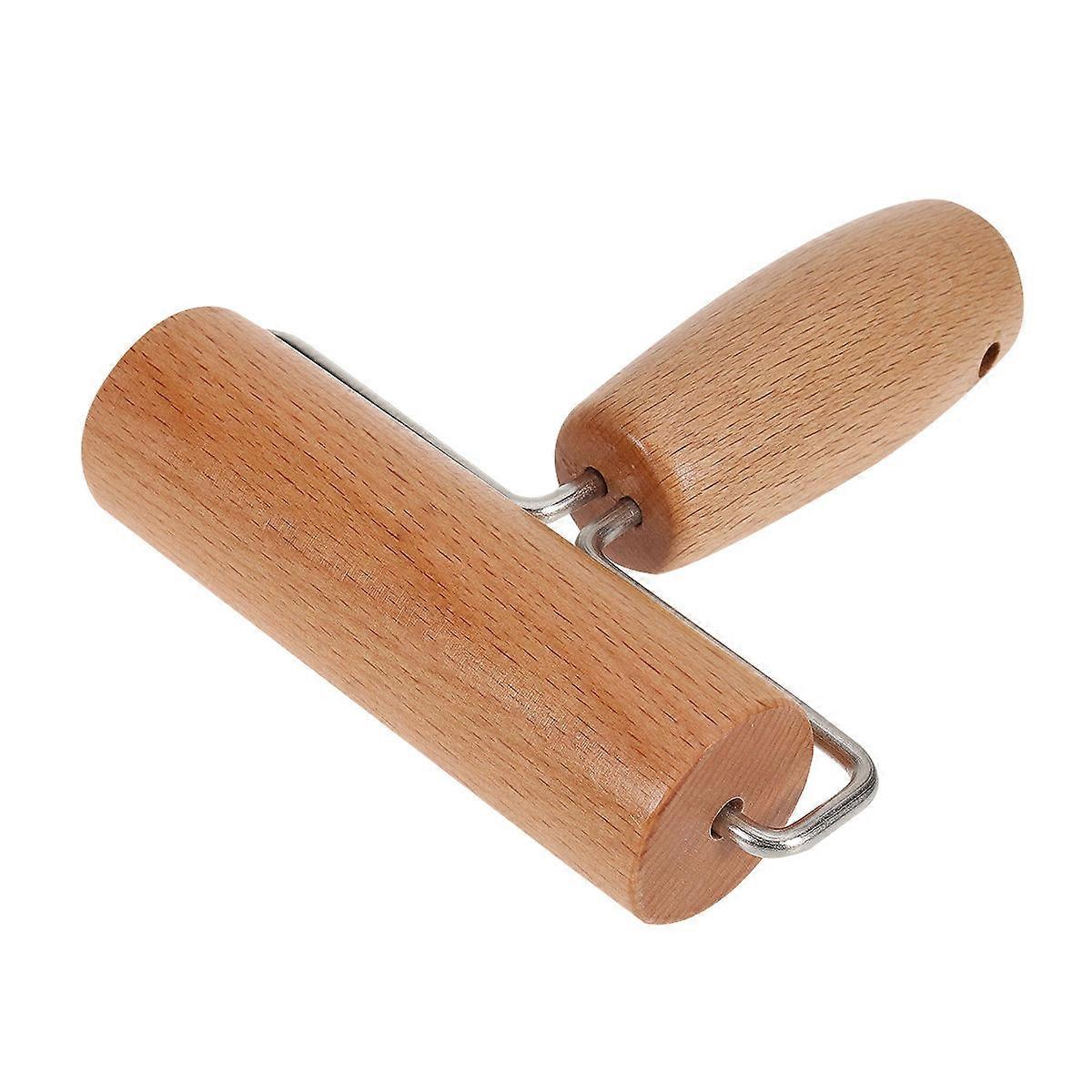 Dough Roller Brown Solid Wood Roller for Baking and Cooking