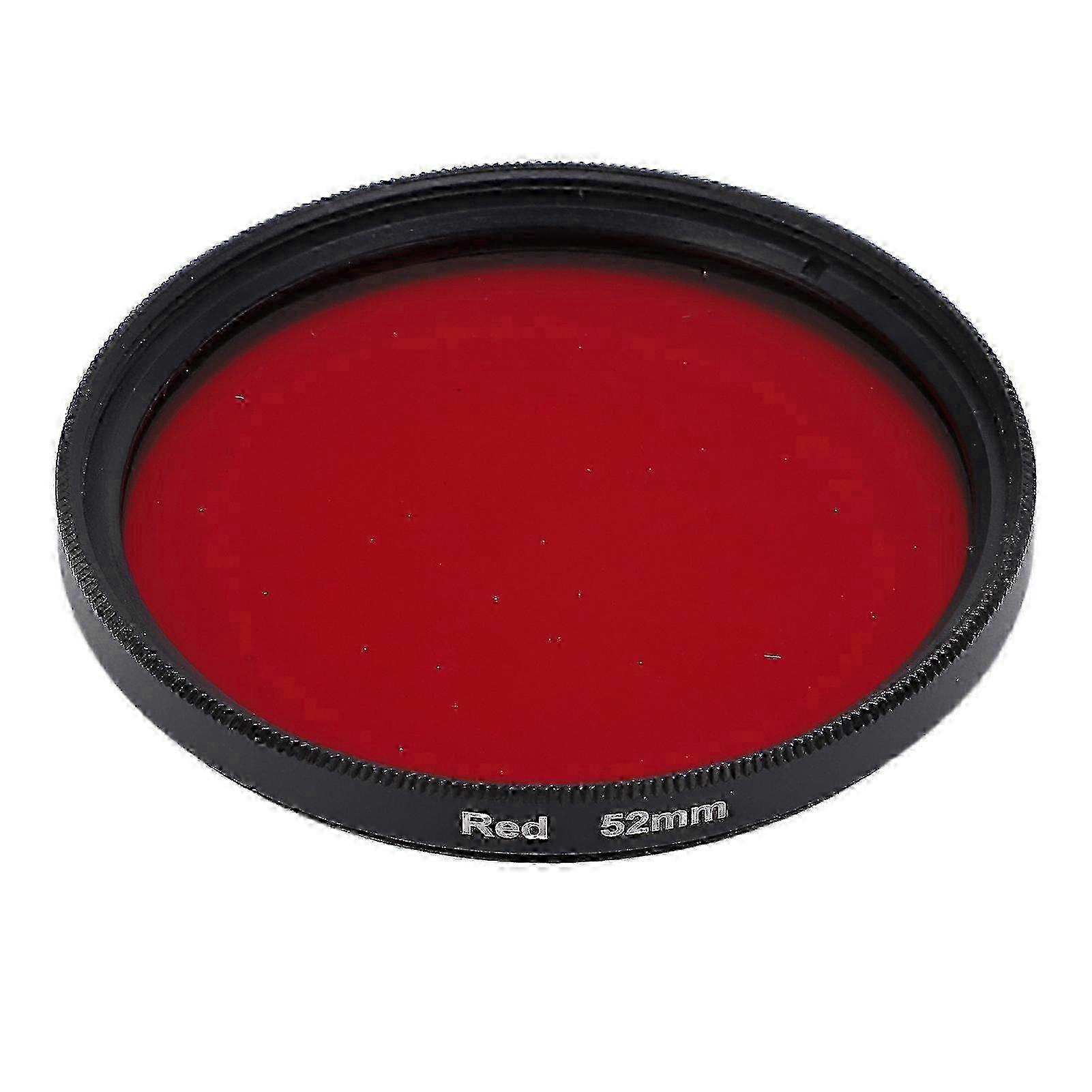 Threaded Camera Lens Filter Full Red Color Filter Optical Glass For Nikon Camera Lens