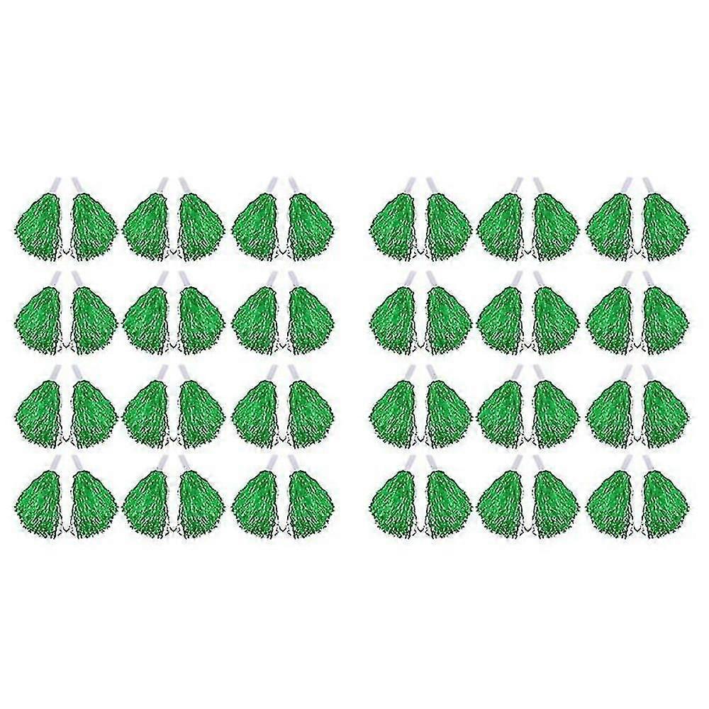 48pcs التشجيع بوم بوم بومز المعدنية احباط الهتاف بوم بوم بوم مع مقبض من البلاستيك للبالغين الأطفال هتاف