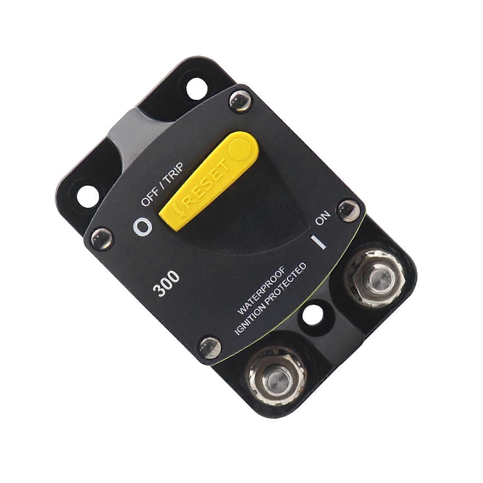 Heavy Duty 5/16" Circuit Breaker 48Vdc with Manual resets Car Protections Circuit Breaker Simple Installs for Motorcycles Multicolor