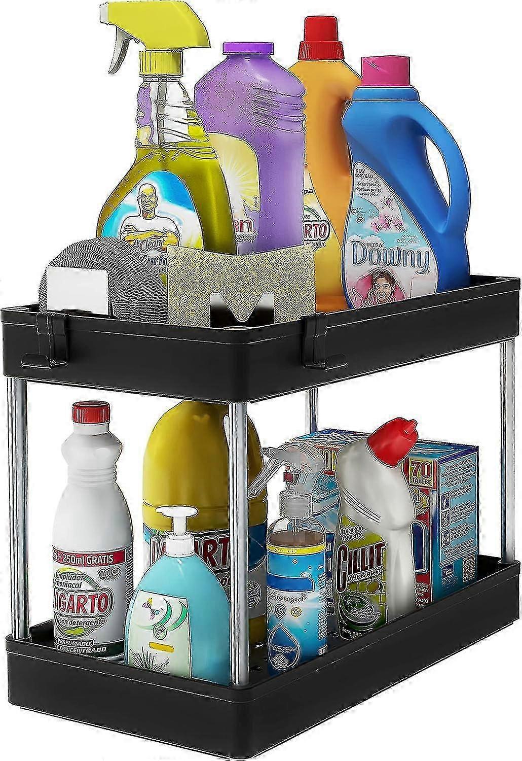 Sturdy Under Sink Organizer for Kitchen Spices, Bathroom Essentials & More