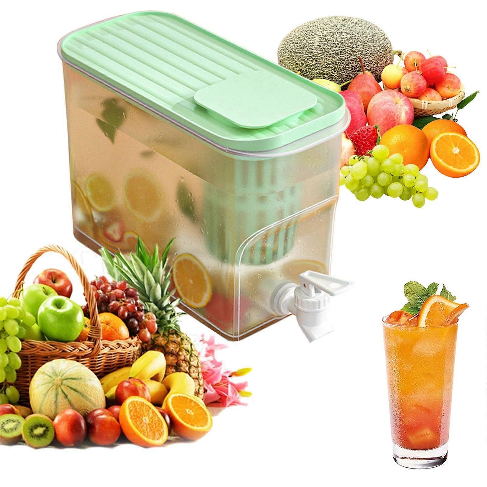 Giyblacko 4L Lemonade Can Refrigerator, Beverage Machine & Party Juicer, Compatible with Lemon Fruit Teapot, Great for Families & Parties