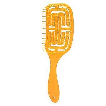 Unisexe Démêlant Brosse à Cheveux Long Court Bouclés Cuir Chevelu Massage Peigne Cheveux Coiffant BrosseOrange