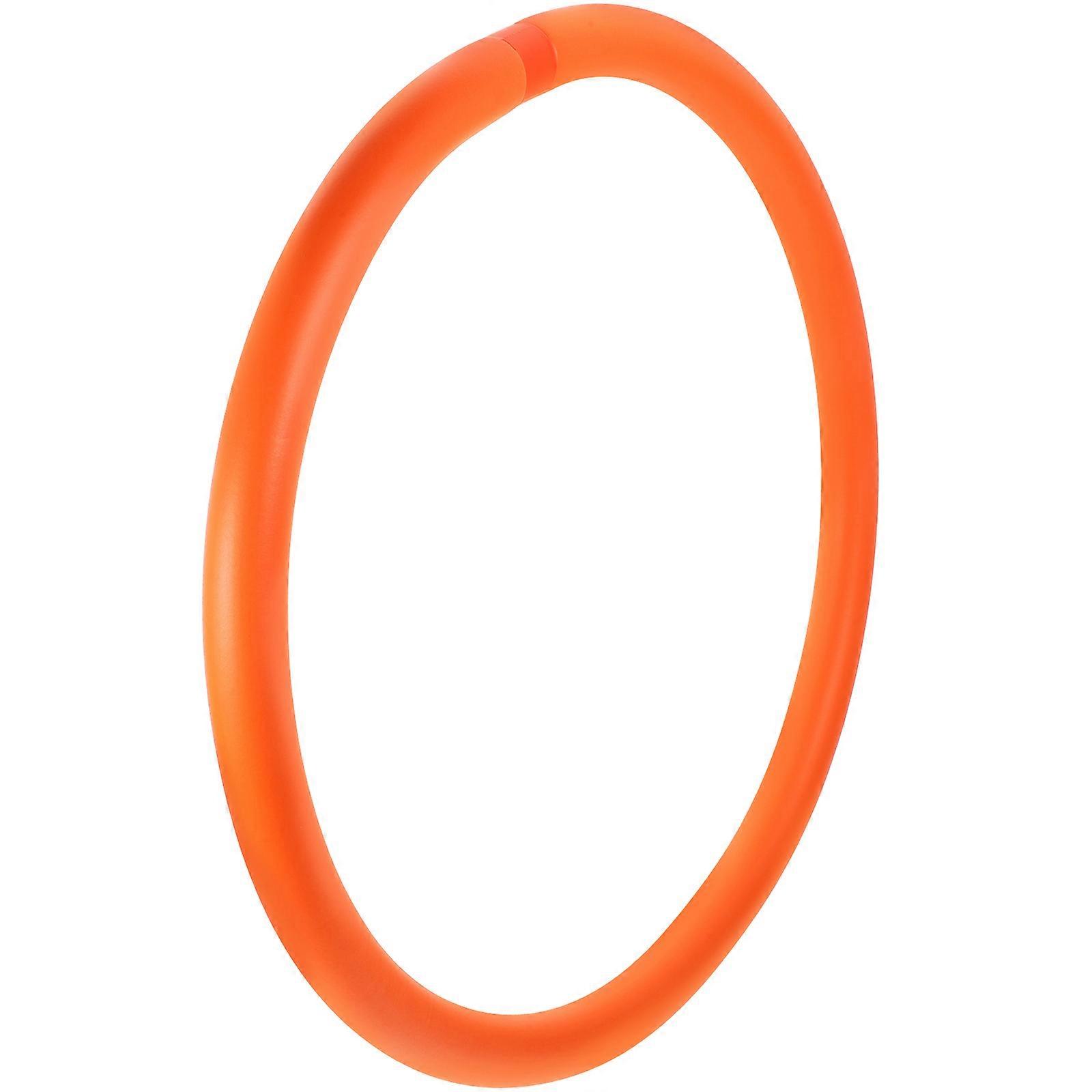 Weighted Arm Hoop for Yoga Use Pe Material Exercise Hoop Orange