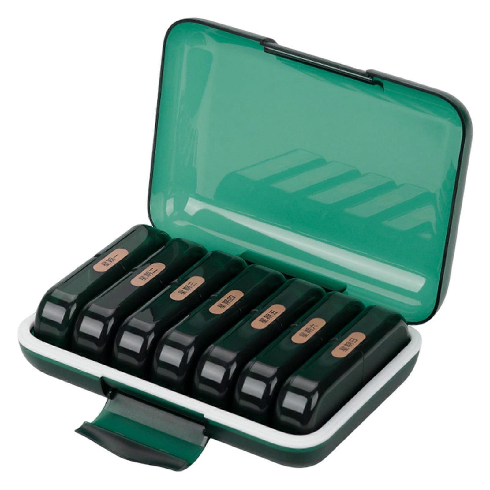 Hesroicy Large Capacity Dust-proof Pill Box with Date Identification - 14 Grids