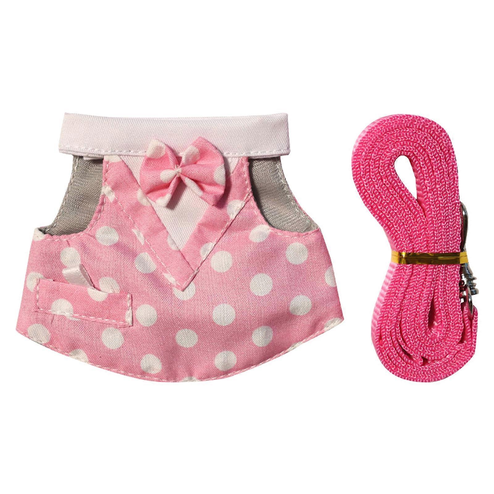 Secure Reinforced Pet Rope with Affixed Checkered Skirt for Small Animals Safety During Walks Pleasant Design  S.