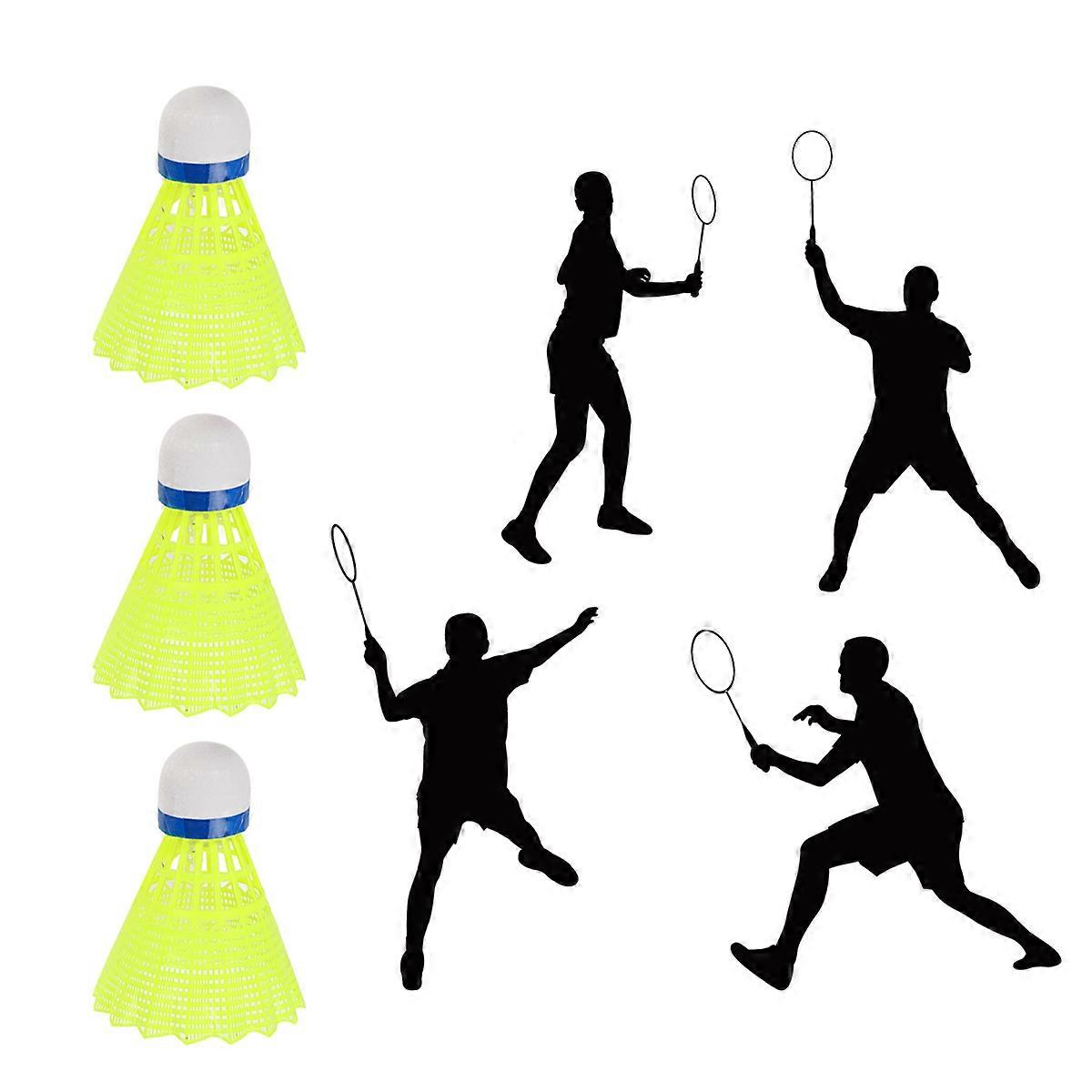 Badminton Shuttlecocks LED for Night Lighting 16Pcs Nylon Glowing Set