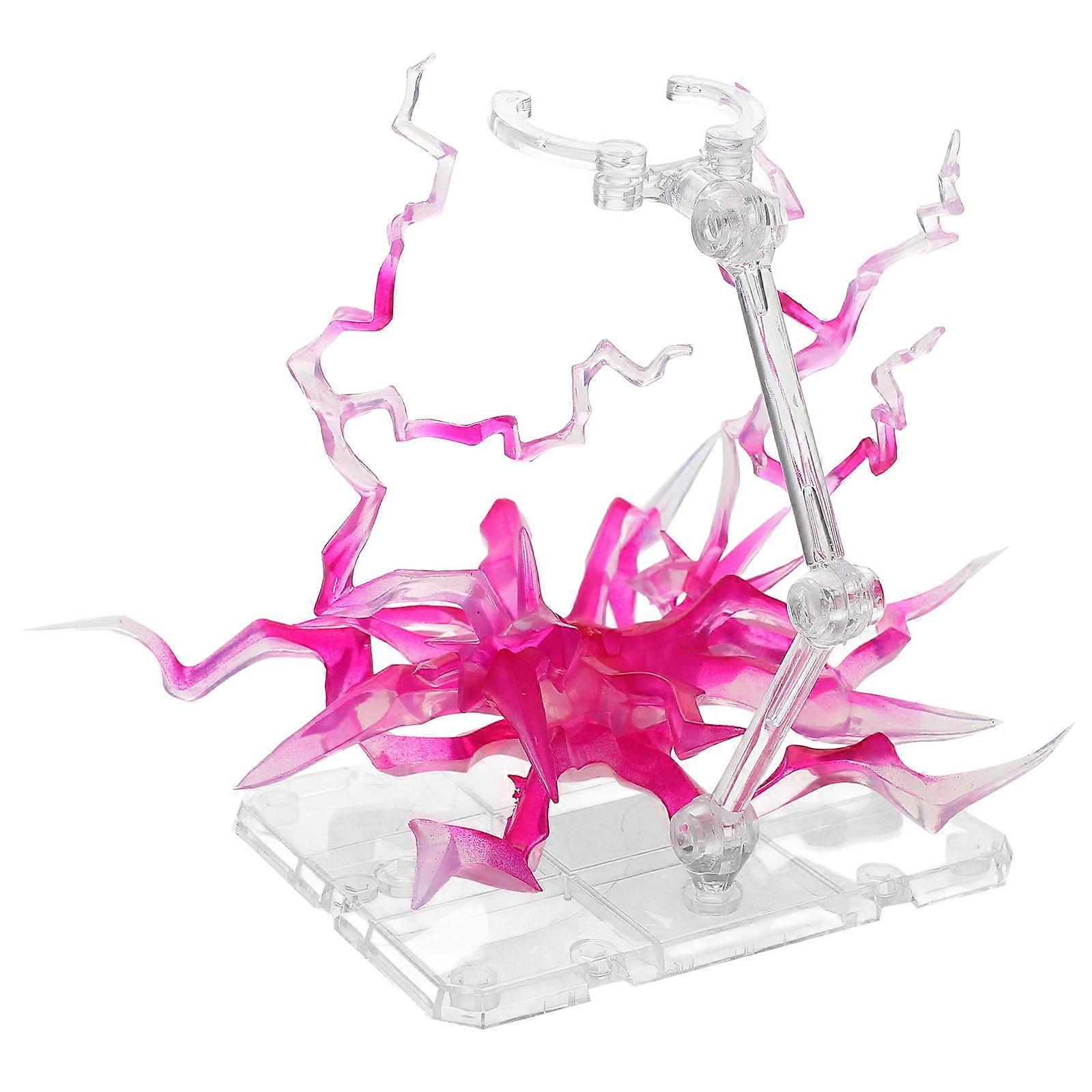 3Sets Action Figure Doll Stand for Stable Support Plastic Holders with Effects