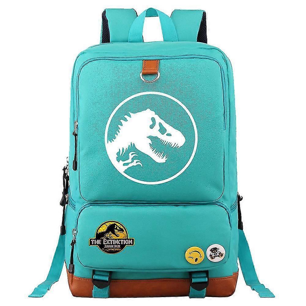 Jurassic World Jurassic Park حقيبة ظهر - حقيبة سفر واسعة للكمبيوتر المحمول على الكتف وحقيبة ظهر وحقيبة رسول