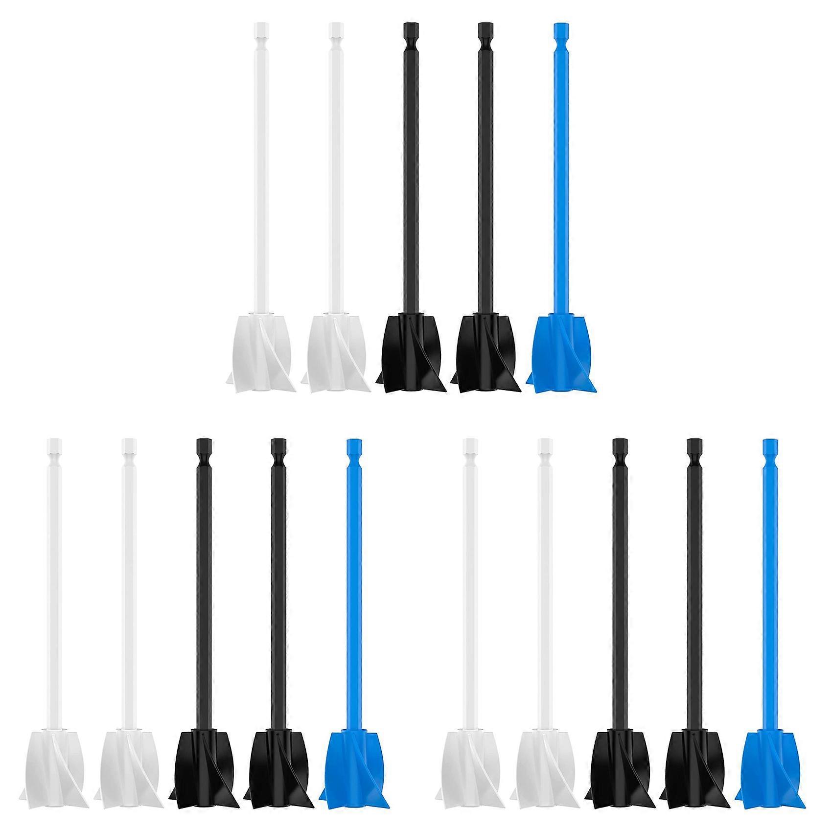 Mixer Attachment Drill for Resin, Pack of 15 Epoxy Resin Mixer Resin Mixer Attachment,Spiral Stirrer for Mixing Paint
