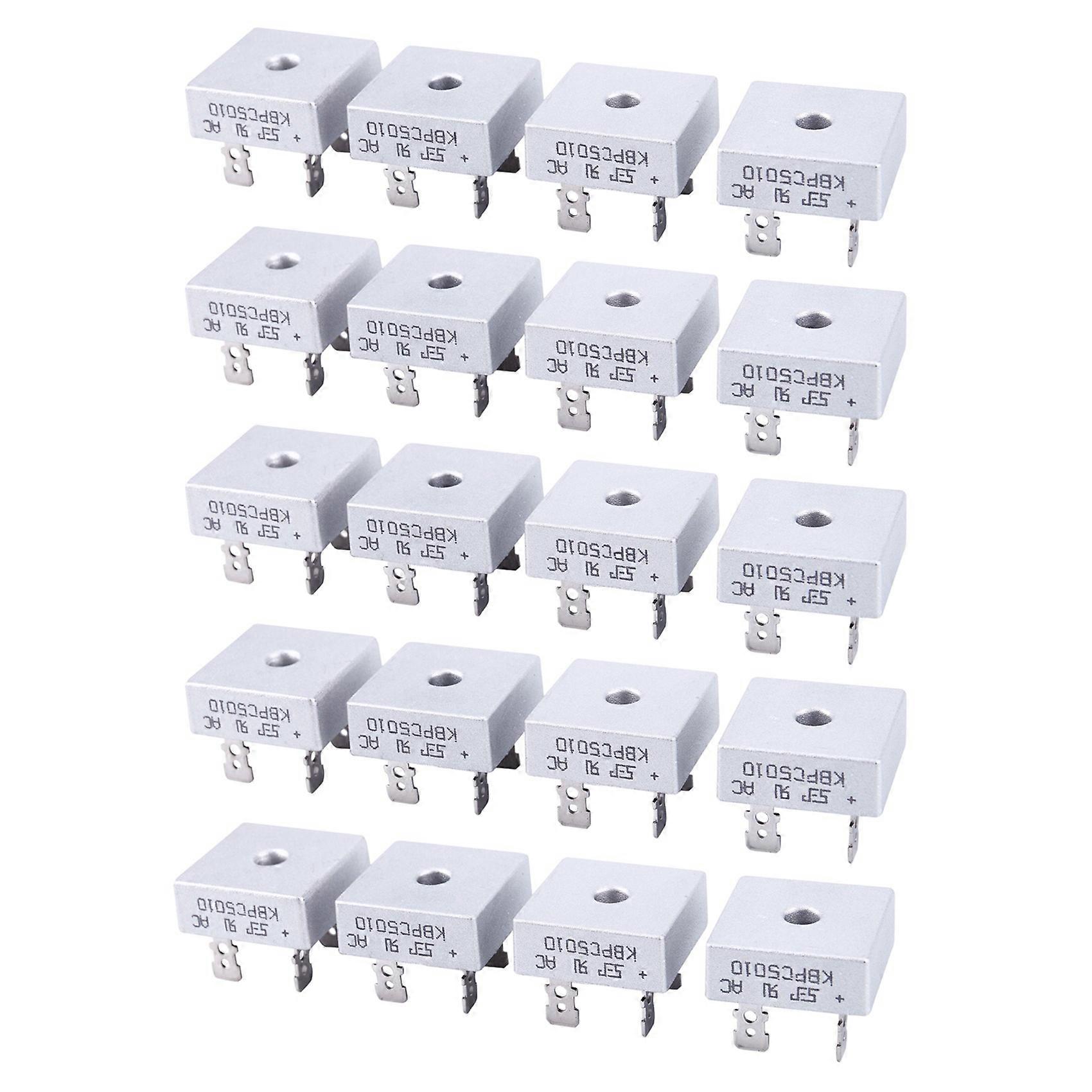 20X 50A 1000V Metal Case Single Phases Diode Bridge Rectifier KBPC5010