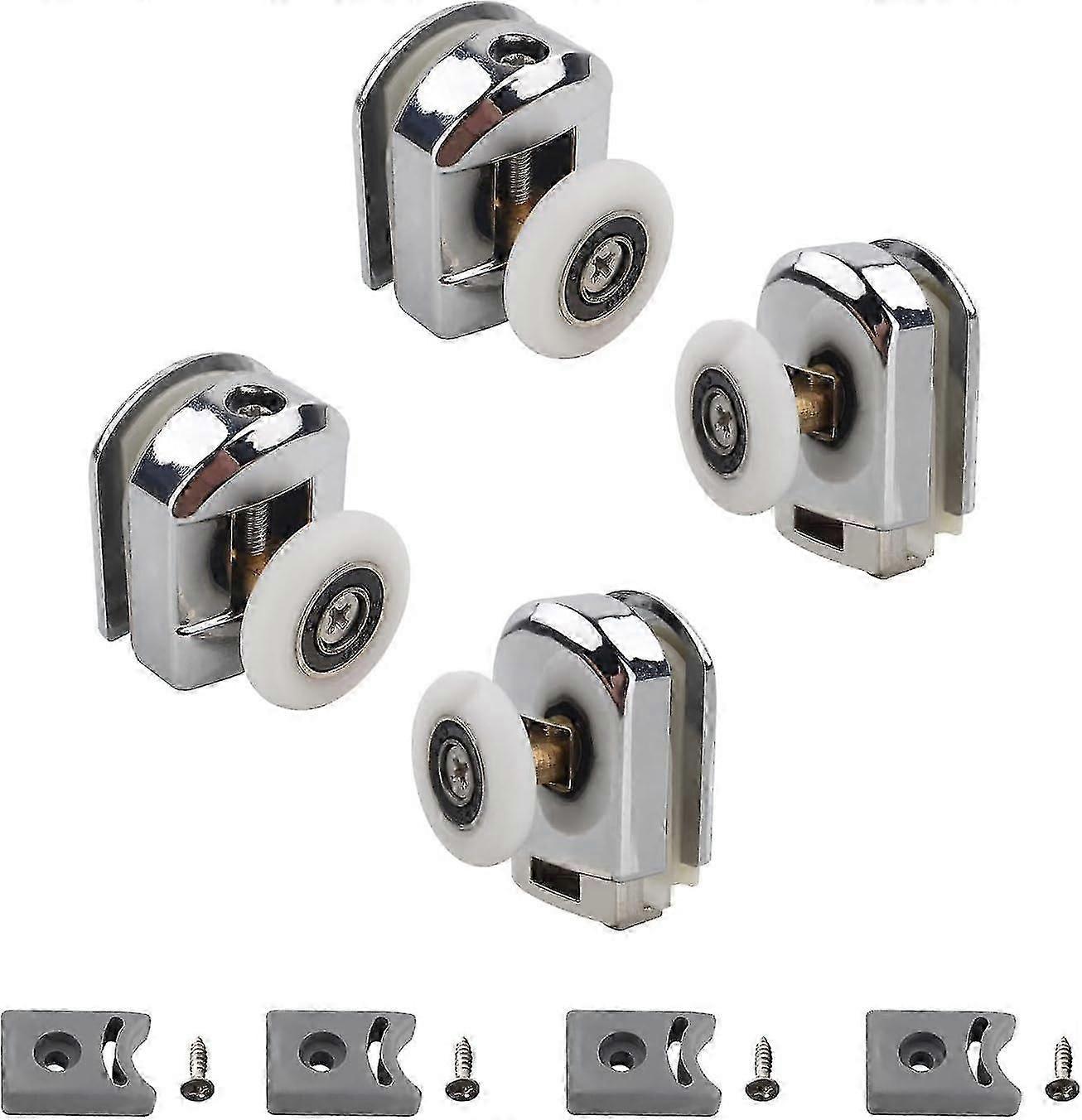 Gebogen glazen deurrollen 4-pack