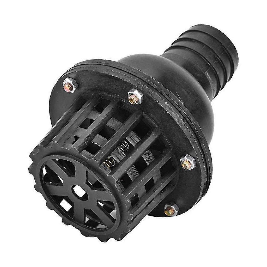 PVC Foot Valve with Mesh Screen, 4 Inch Durable Water Pump Check Valve for AntiBackflow Irrigation