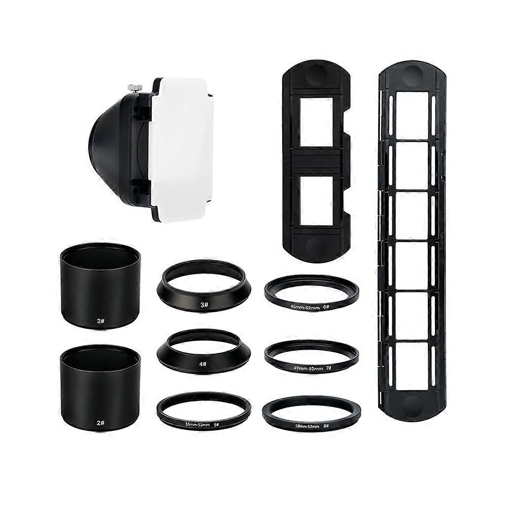 35mm Film Digitizing Adapter Set Negative Copying Slide Strip Scanner Holder Film Scanner Accessory(LED Not Included)