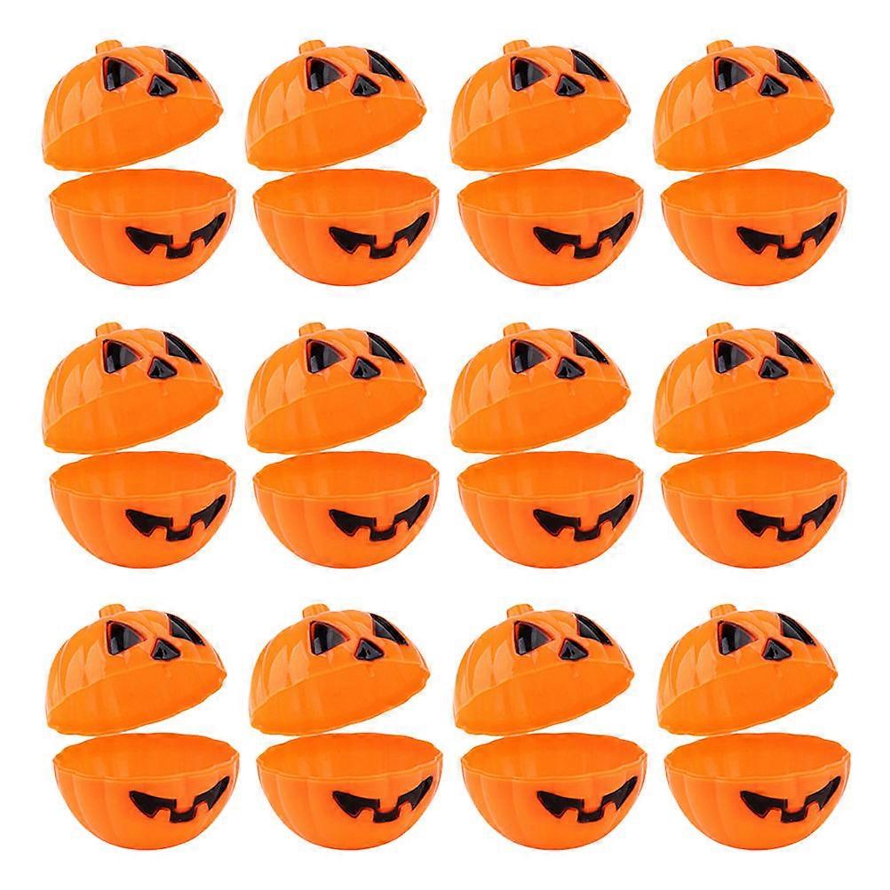 Pumpkin Shape Box Halloween Candy Holder for Party 24Pcs Set