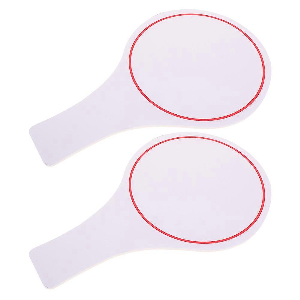 Handheld Blank Scoreboards for Writing with Dry Erase Function 2Pcs