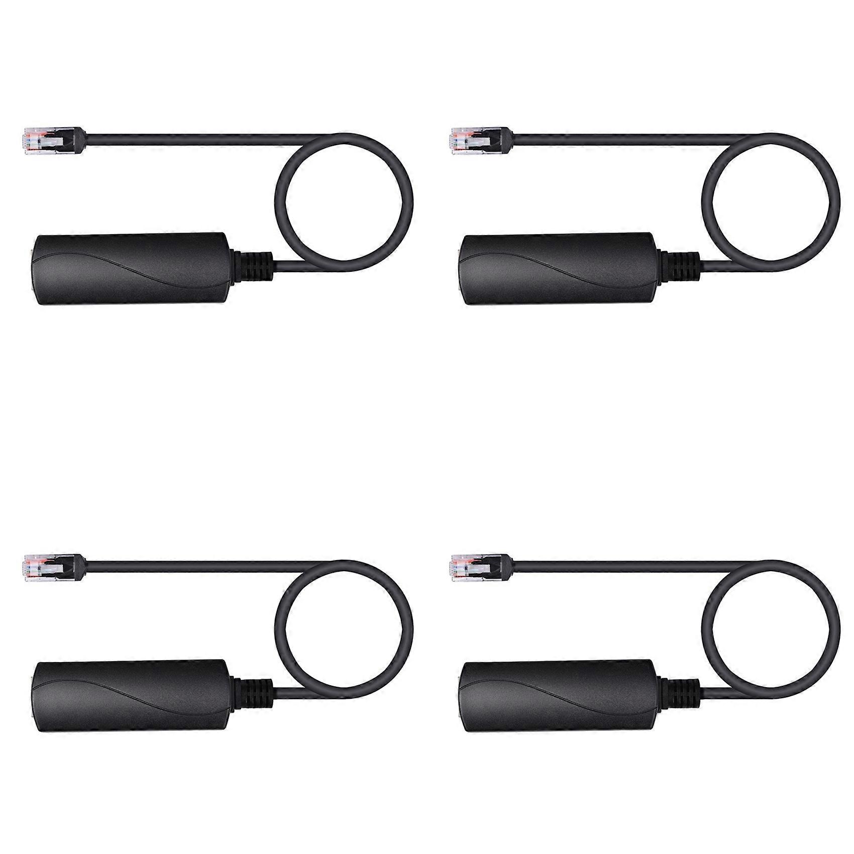 4X 2.5G PoE 48V to 24V PoE Converter RJ45 Port Output 24V/1A 24W Max for Power Passive 24V Board Devices 100Mbps
