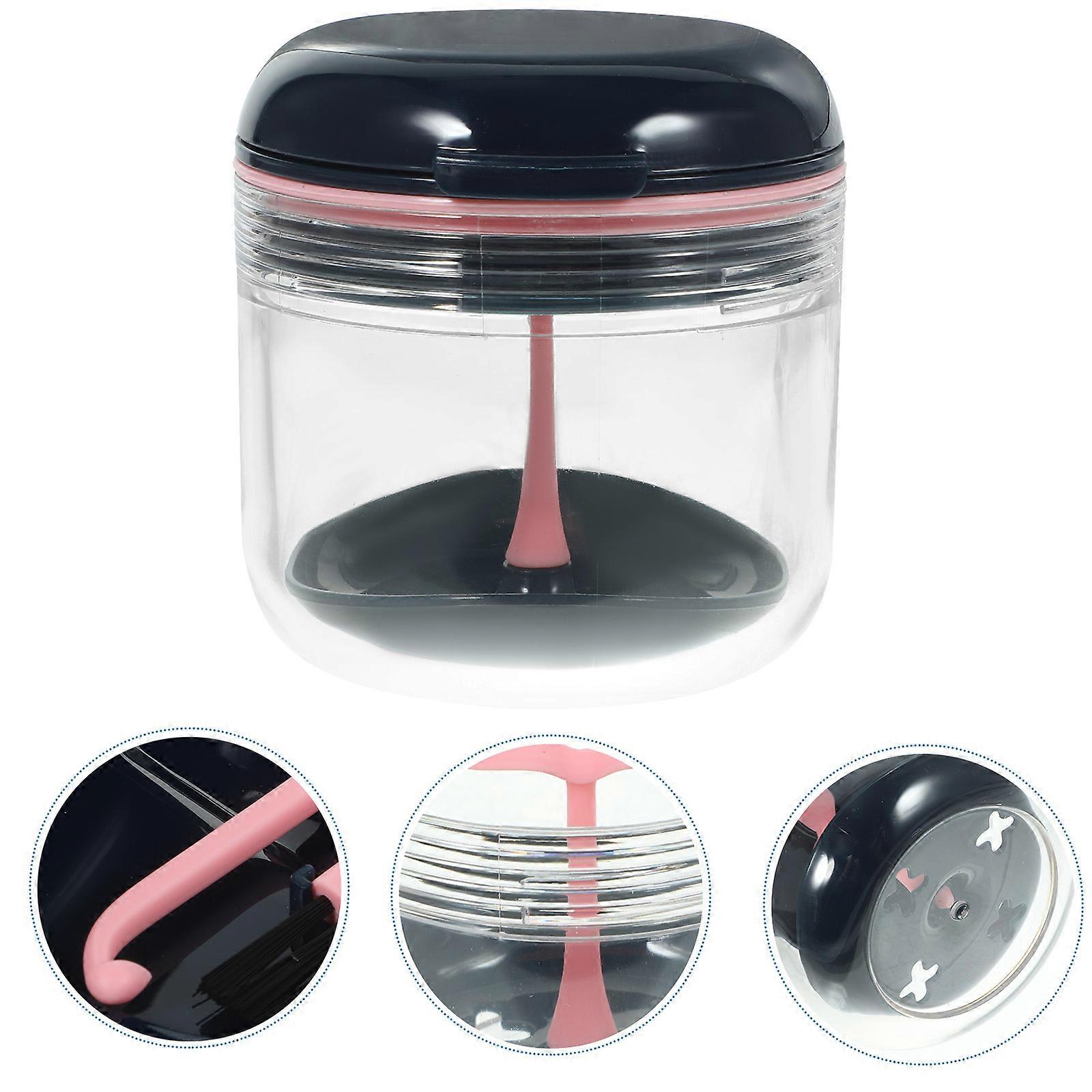 Transparent Plastic Denture Bath Case for Cleaning 5Sets Portable Holder