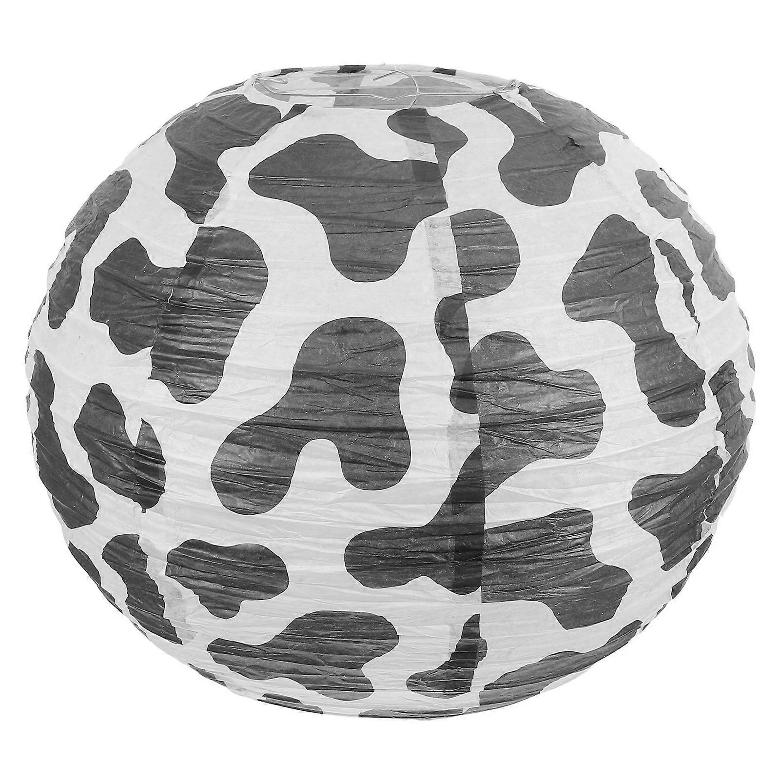 Multi Color Cow Pattern Paper Lanterns for Home Decor Unique Design and Reusable 30cm