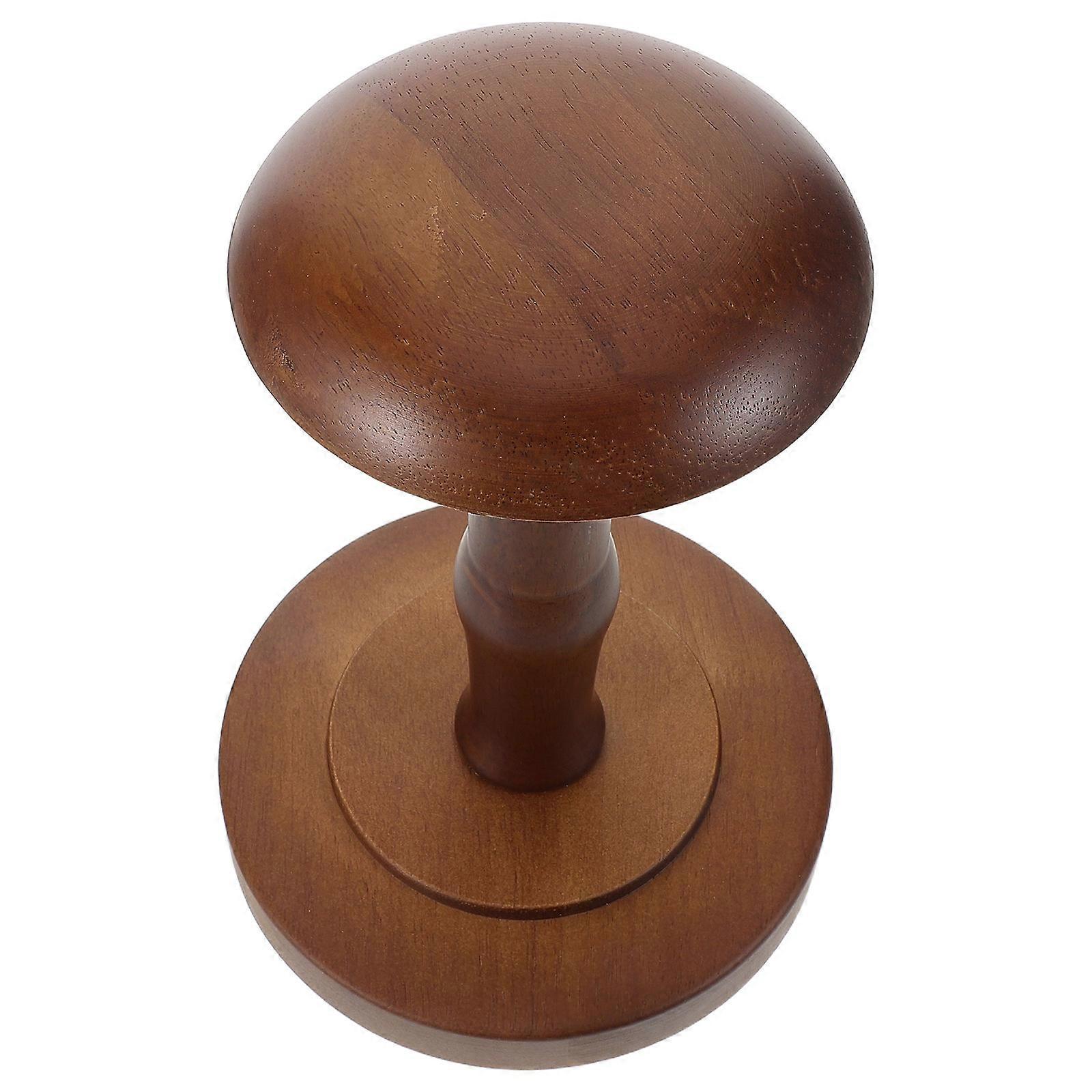 Wooden Hat Stand for Display Rustic Desk Organizer with Quantifier