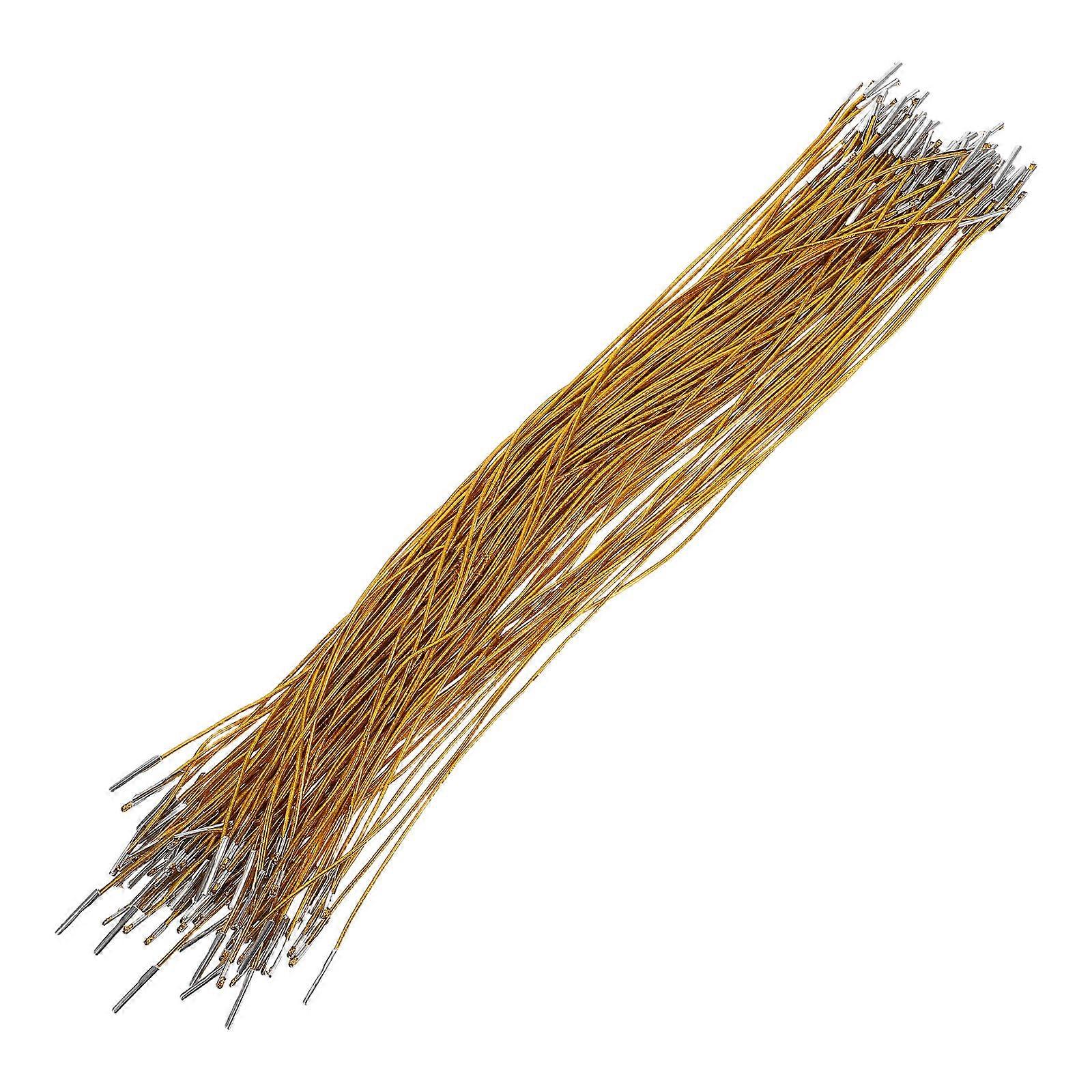 Elastic Mask Strap Elastic Barbed Cord for Mask DIY 100Pcs Gold Color