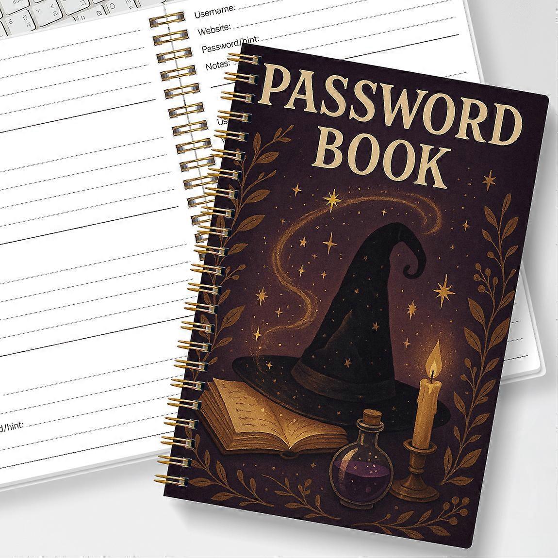 A5 Password Book,Internet Account and Website Login Organizer,Notes Section, Perfect Password Journal for Managing Cybersecurity