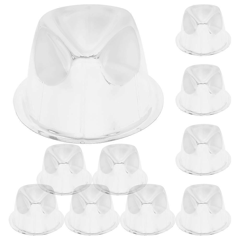 10Pcs Cowboy Hat Stand Hat Storage Rack for Transparent PVC Holders