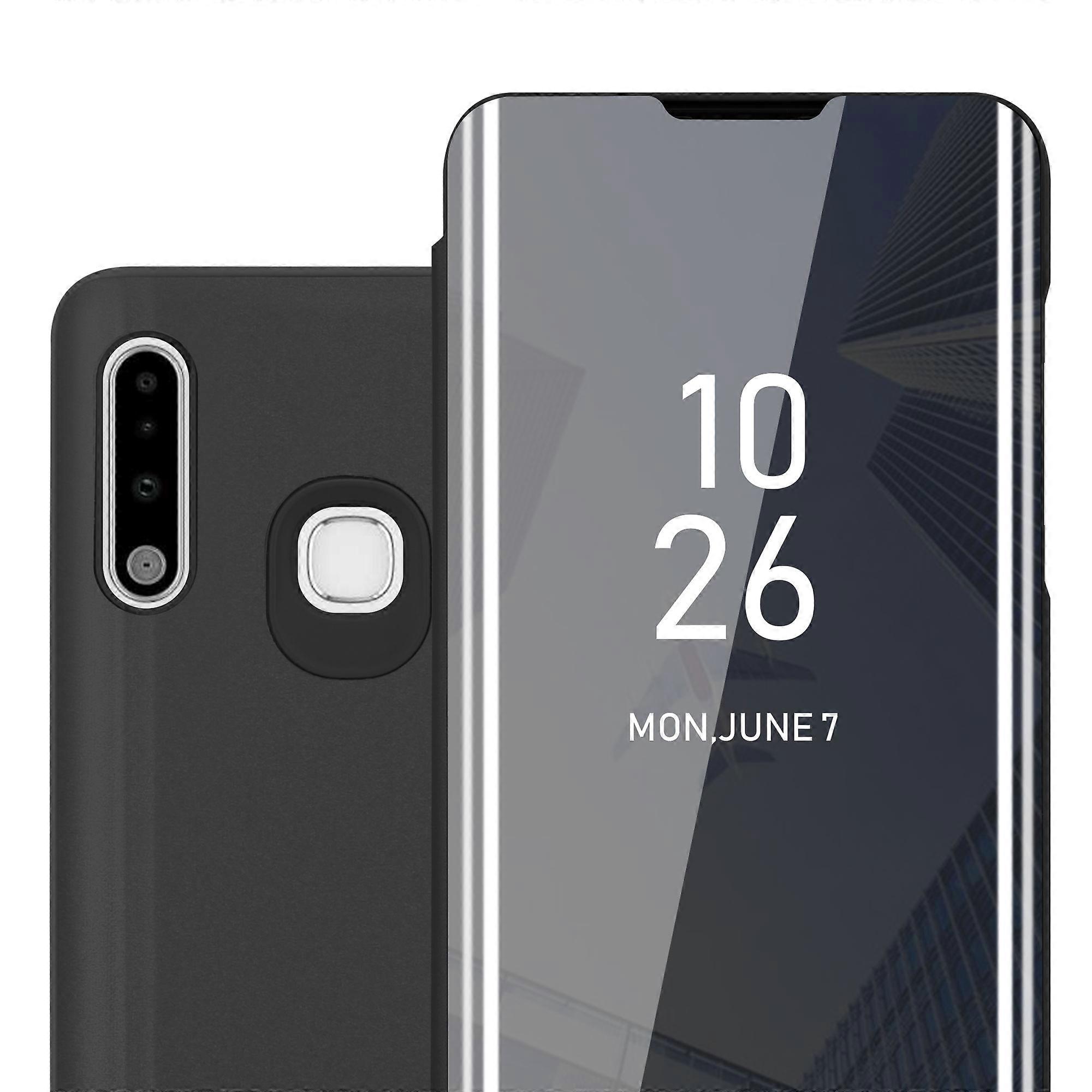 Samsung Galaxy A70e Hülle Schutzhülle - Smartview Design mit Spiegel