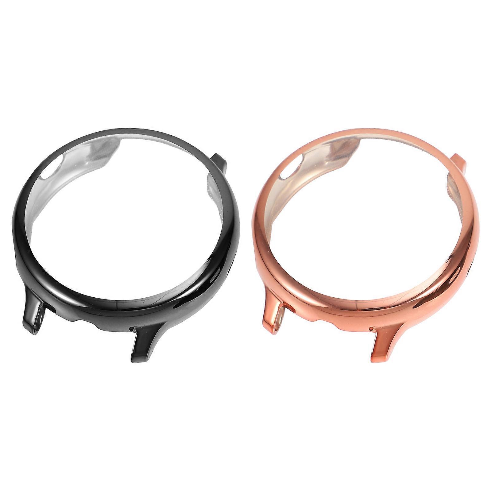 Elegant TPU Watch Screen Protector with Black Protective Covers for Active 2 Lightweight and Compact
