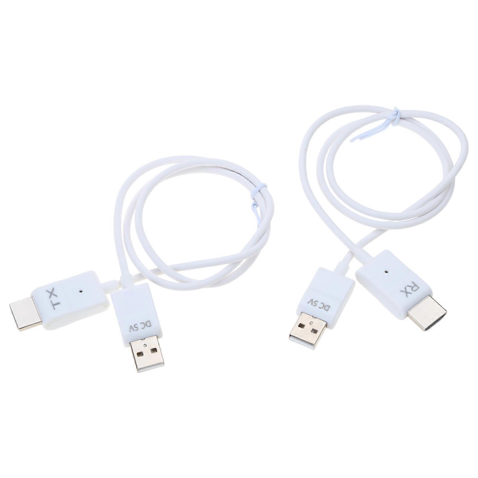 Wireless HDMI-compatible Transmitter and Receiver Stable Video to Monitors Projector 165FT/50M Long Ranges Extender Multicolor