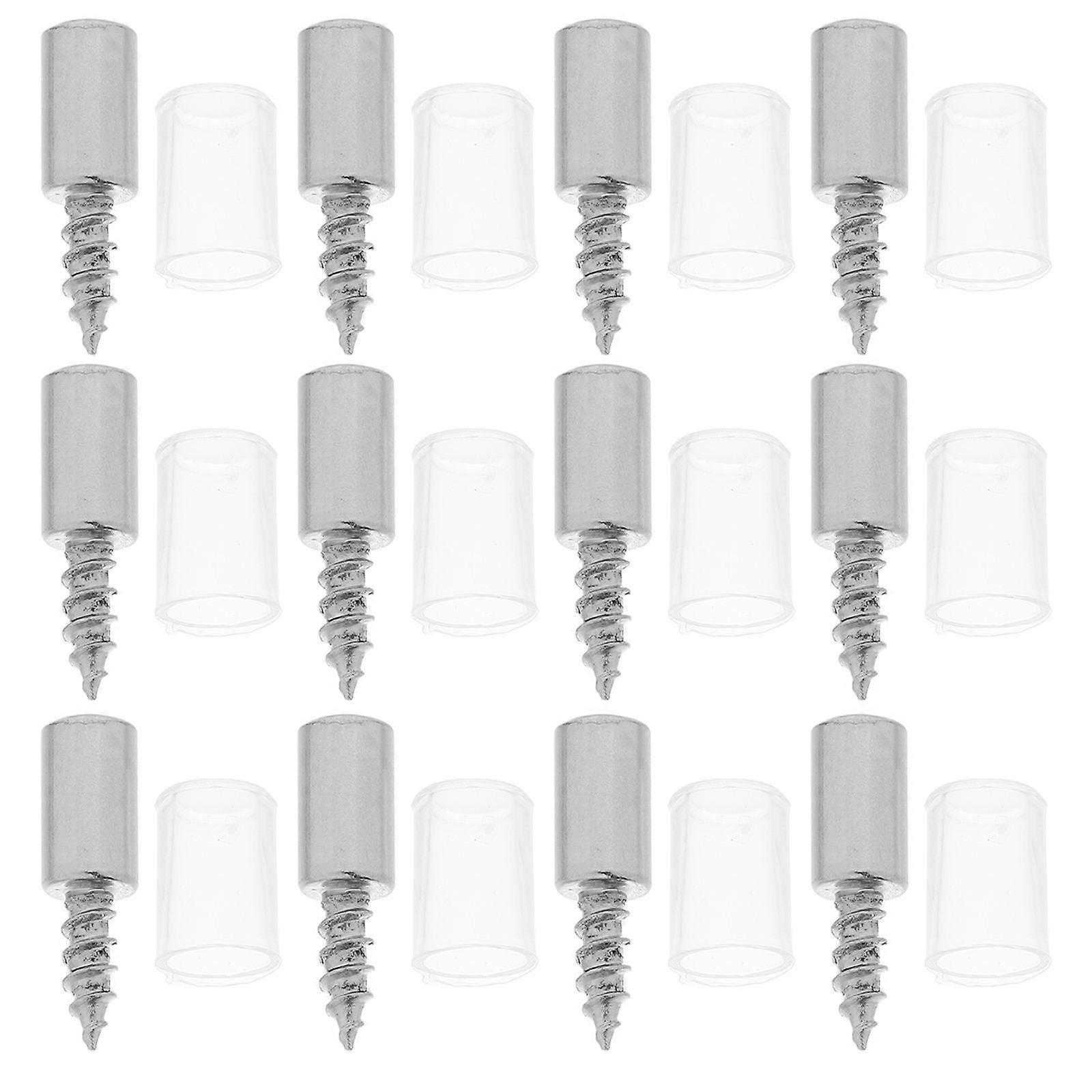 Cabinet Shelf Layer Board Self Tapping Screw Pegs for Stable Support 50Pcs