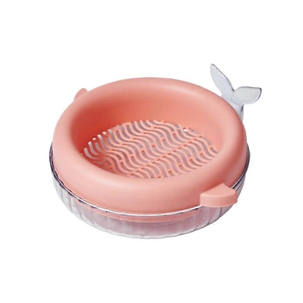 Hydroponic Sprouting Tray Set for Indoor Seed Germination, Microgreens and Cat Grass, 2pcs Pink