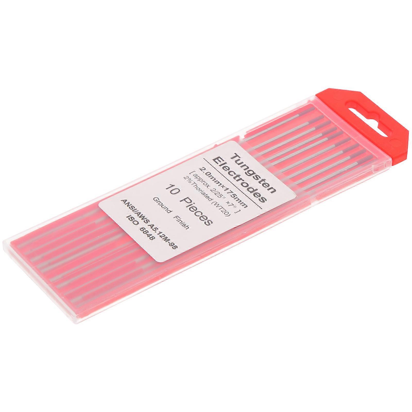 Wt20 Tungsten Welding Electrodes for Welding 1Pack Durable Material