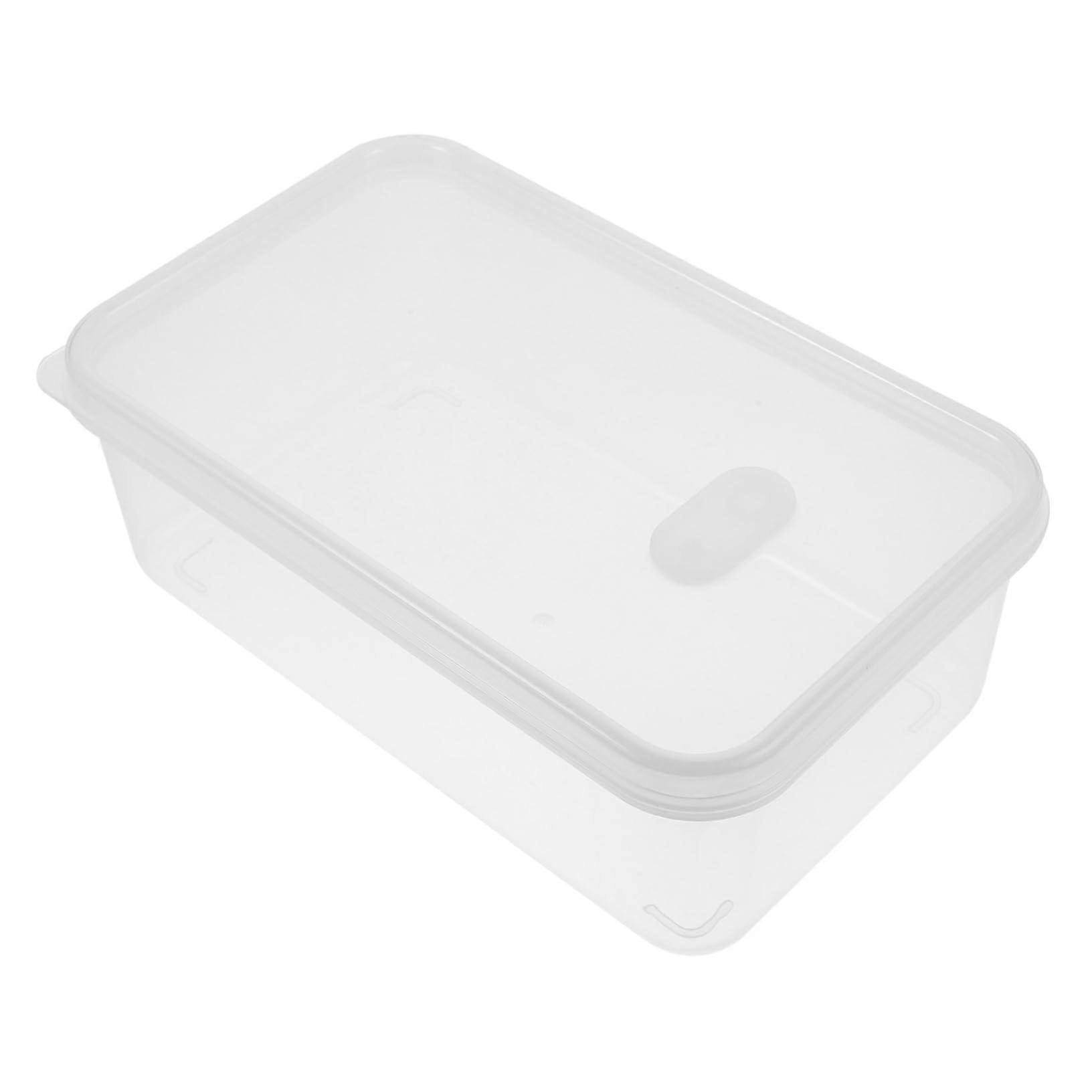 Large Capacity Plastic Bread Storage Container with Lid, Airtight FreshKeeping Keeper for Kitchen and Fridge