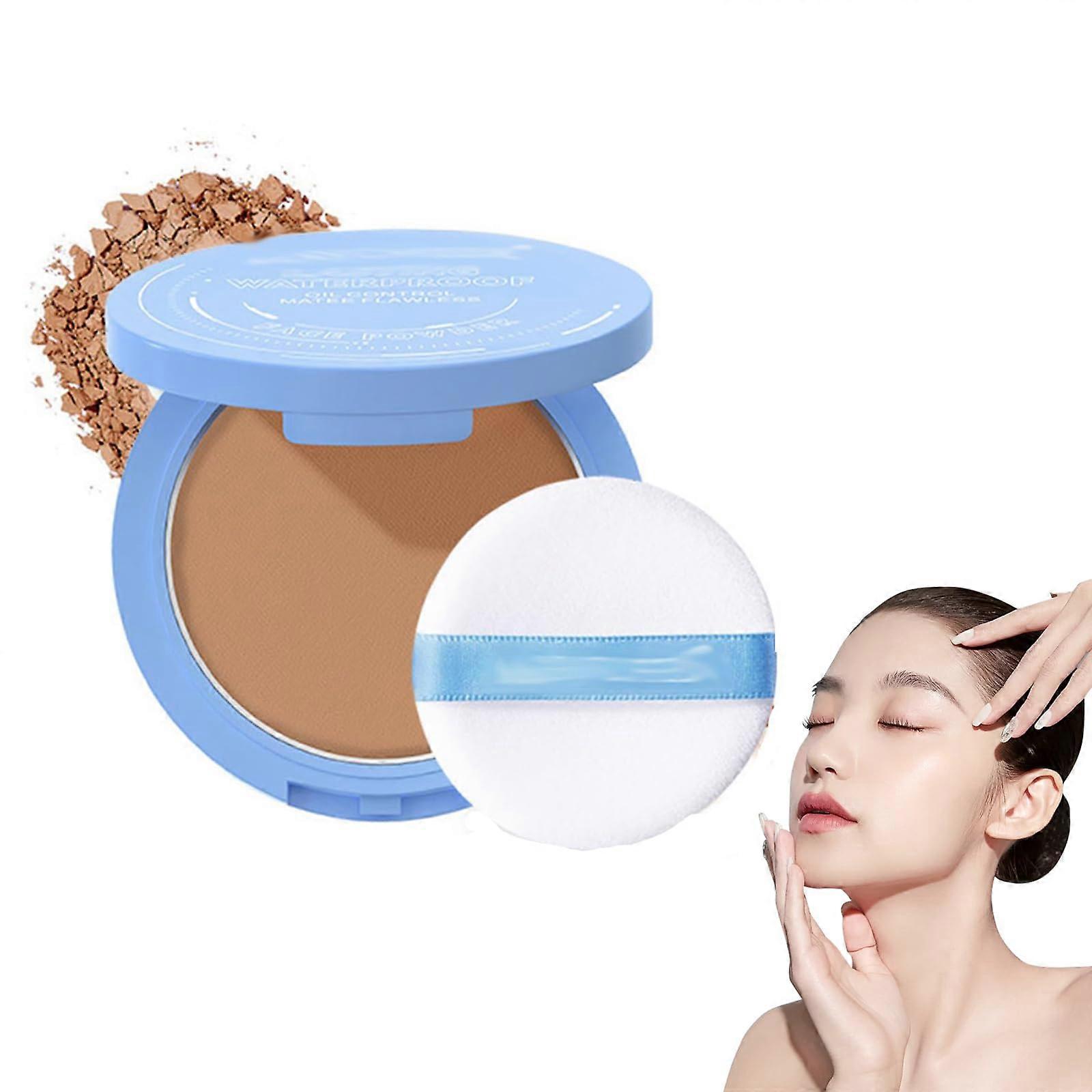 Oil Control Matte Pressed Powder with LongLasting Waterproof Wear and Pore Blurring Effect