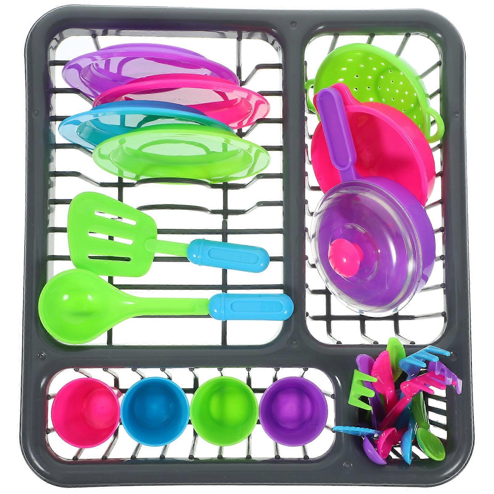 Plastic Kitchenware Toy for Kids 1Set Kitchen Simulation Toy Set