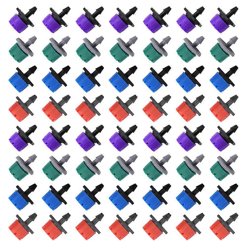 Flow Adjustable Dripper 100Pcs Plastic Irrigation Emitters for Garden Irrigation