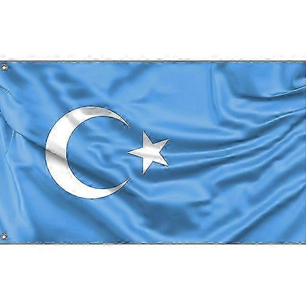Kokbayraq Uyghurs Flag Pattern 218
