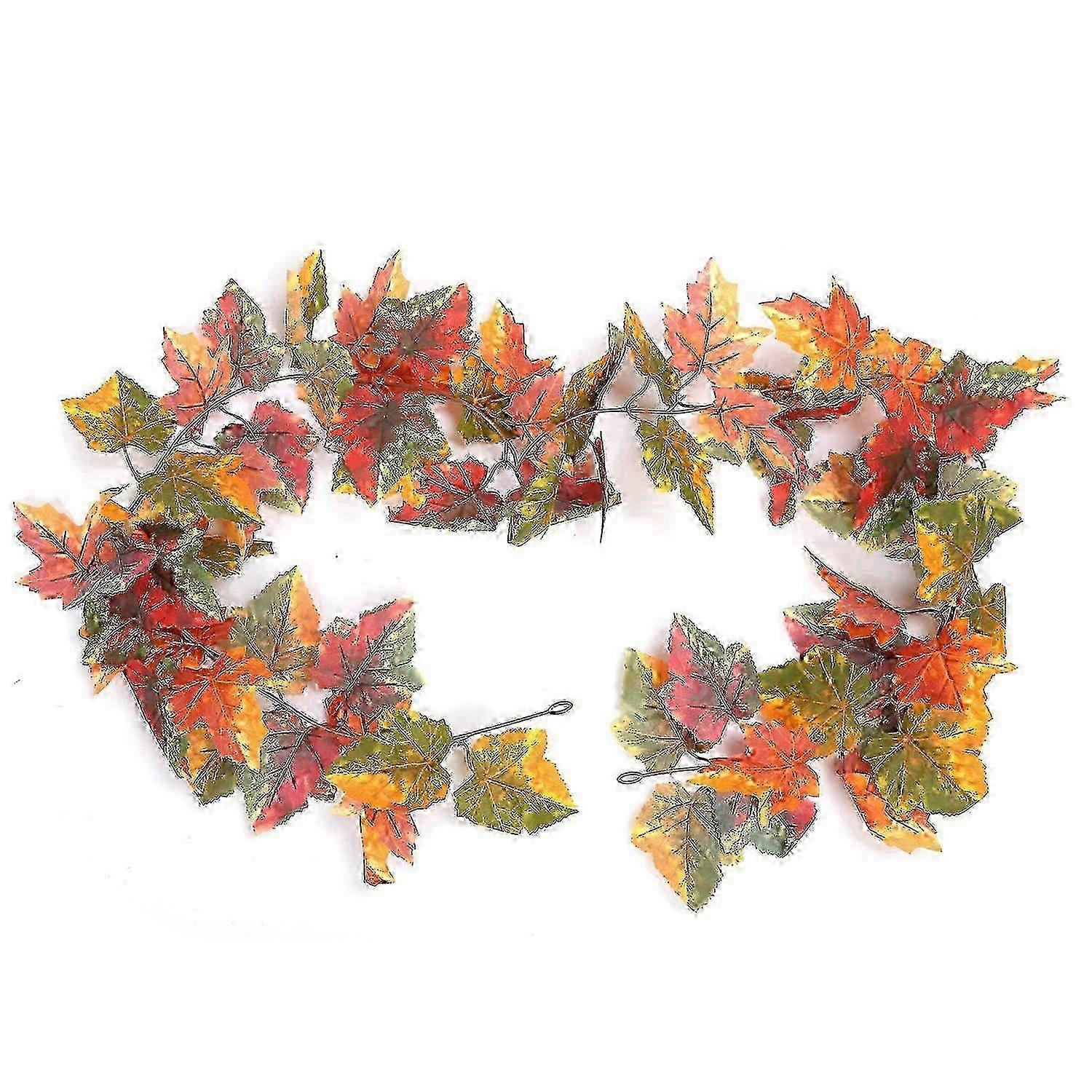 Maple Leaf Vine Waterproof Durable Repeated Use Collapsible Fall Leaf Garland for Home DecorationNum 2025