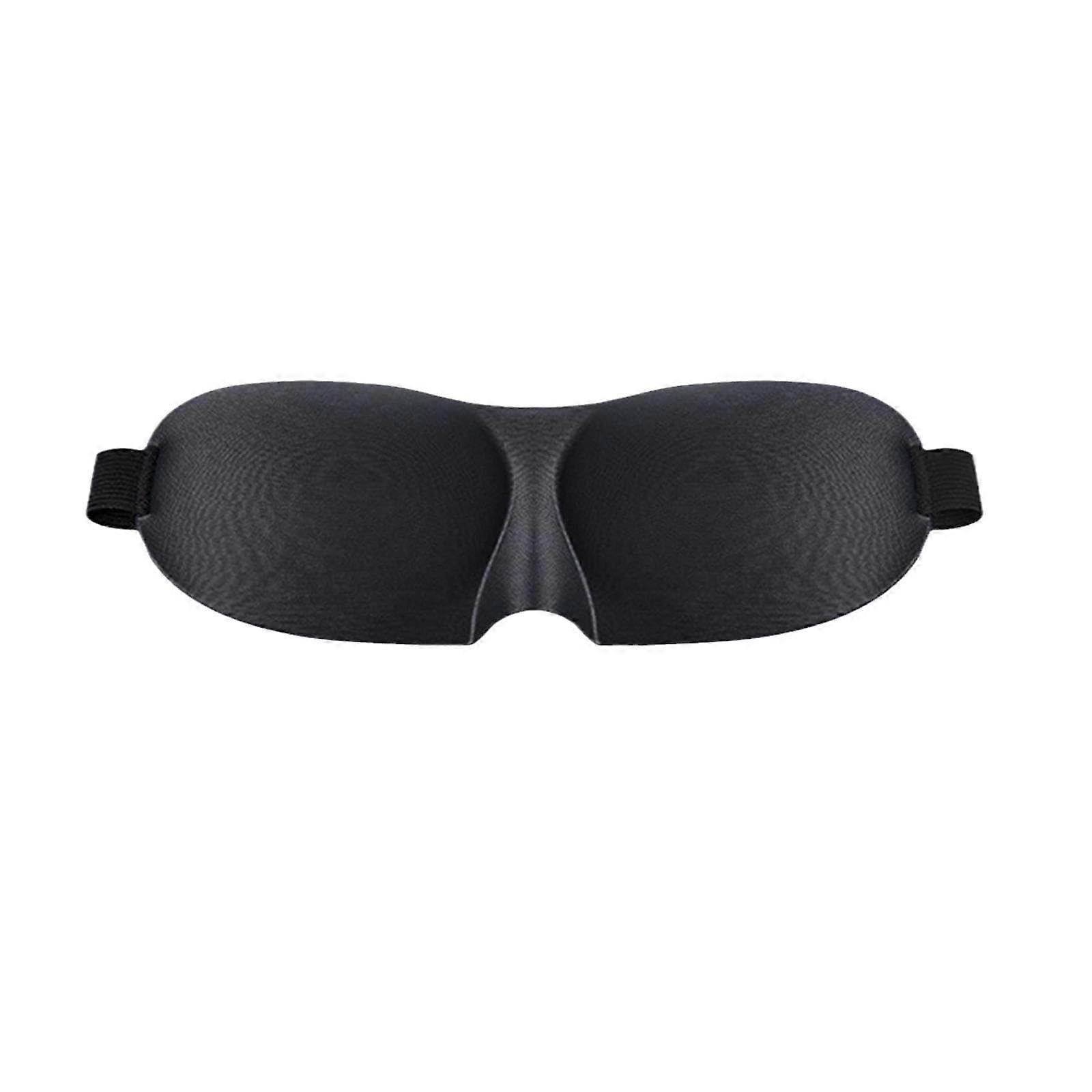 3D Blackout Sleep Mask with Ergonomic Contour, Adjustable Strap, Light Blocking for Travel