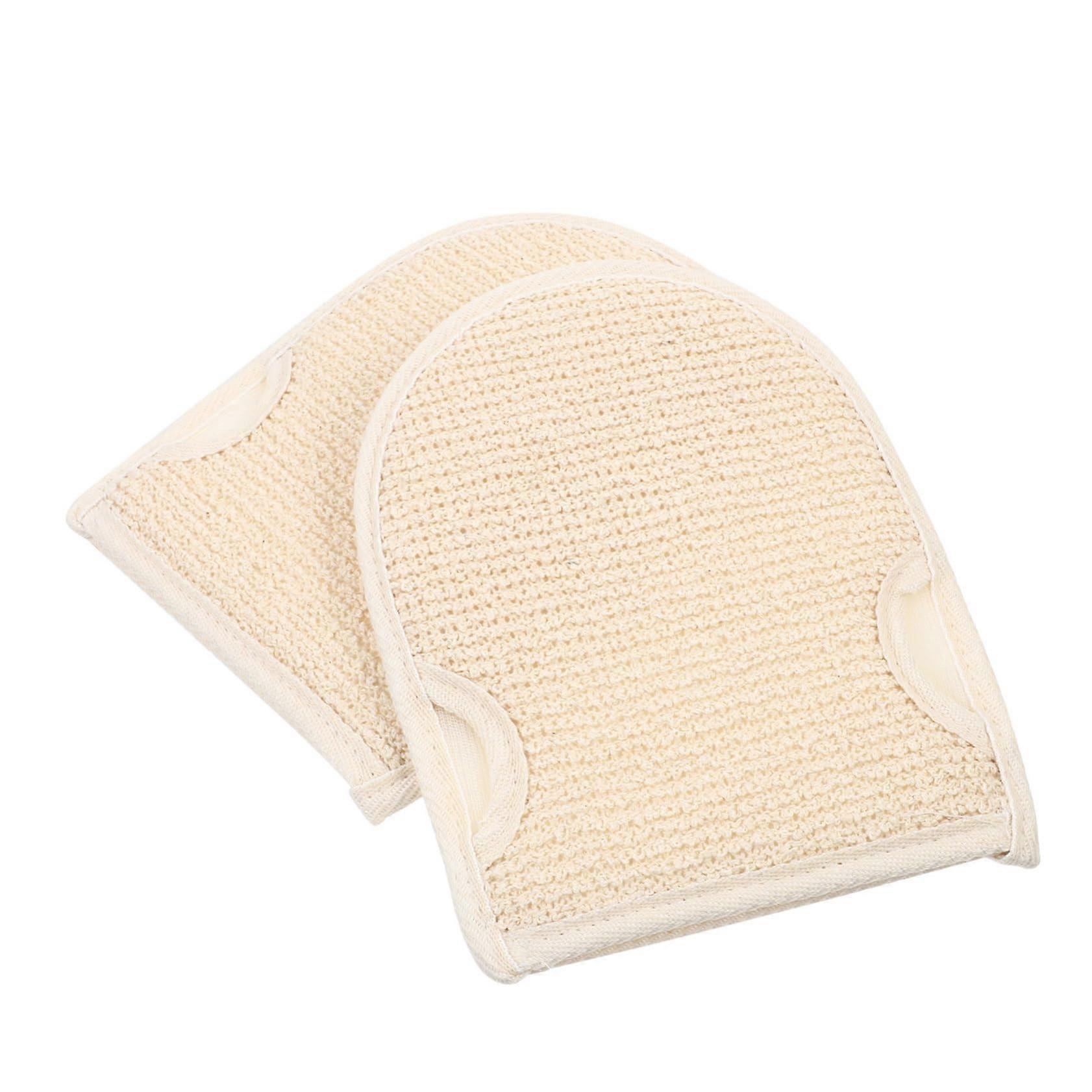 Exfoliating Gloves 2 Pack DoubleSided Shower Scrubber Mitts for Full Body Deep Cleansing