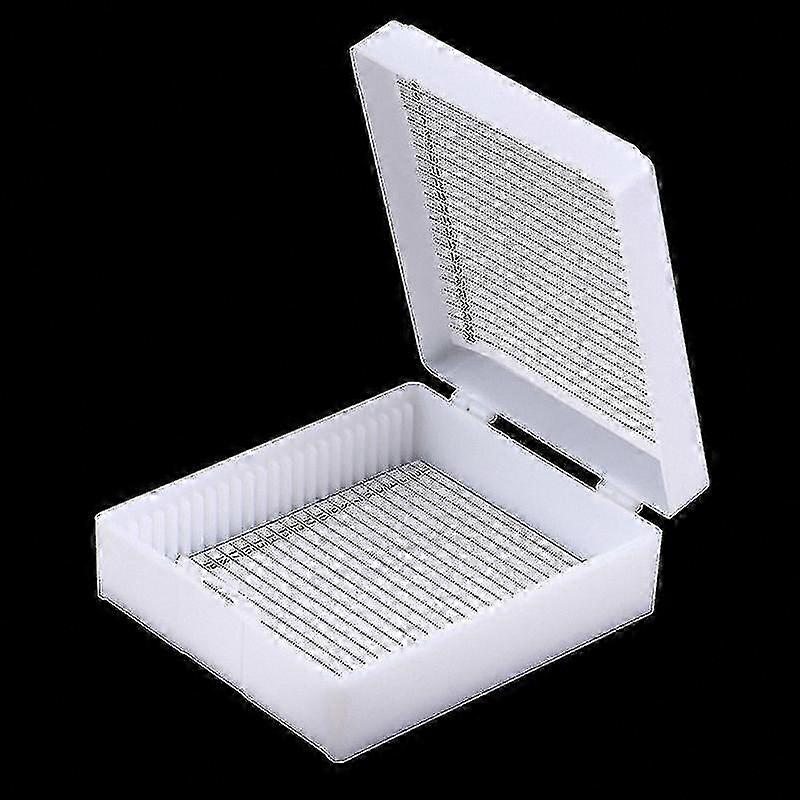 25-Pack Glass Slide Storage Case for Biological Samples