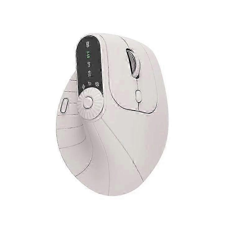 Ergonomic Vertical Mouse 57 Degree Rechargeable TriMode Bluetooth and USBC Wireless Design
