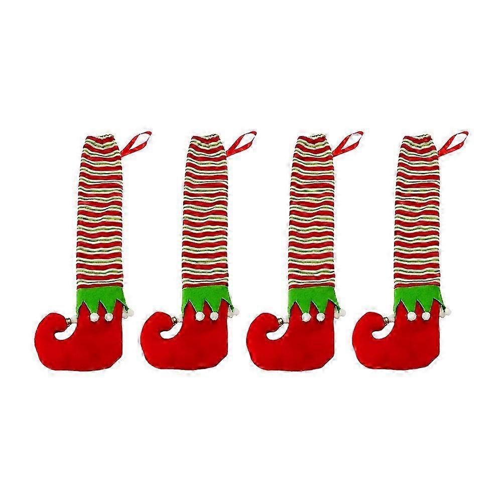Christmas Chair Socks Floor Protectors 4Pcs