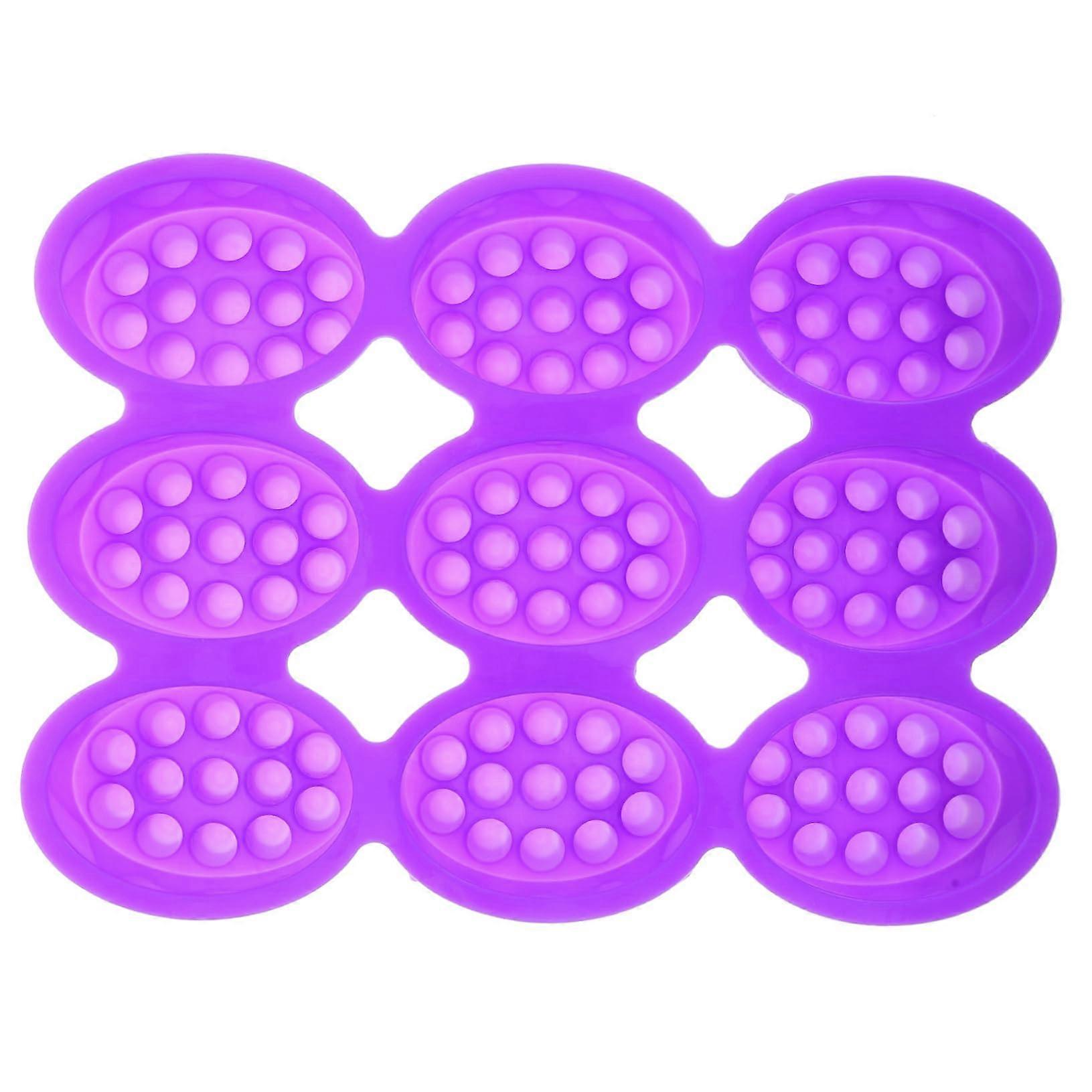 Silicone Massage Soap Mold Oval NonStick Easy Clean Reusable for Handmade Soap Making